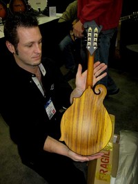 Son, Matt Cowherd is pictured with early F5Z satin prototype, 2008
