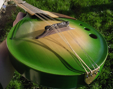 The legendary green Condino Cricket mandolin