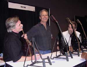 Will Patton, Paul Glasse, Peter Mix at the New-Mad booth at NAMM in Austin, Tx